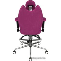 Офисное кресло Kulik System Trio (с подставкой для ног, антара, розовый)
