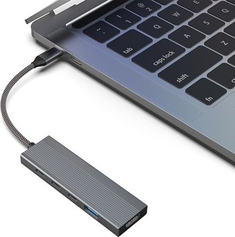 Док-станция Lalaunicky FX-2303 Type-C 5in1 (3 USB-C/1USB-A)