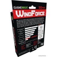 Вентилятор для корпуса GameMax WindForce 4x Red LED (120 мм) [GMX-WF12R]