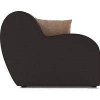 Диван Мебель-АРС Аккордеон Барон (микровелюр/экокожа, кордрой бежевый/коричневый)