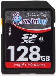 

Карта памяти SmartBuy SDXC (Class 10) 128GB (SB128GBSDXC10)