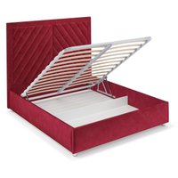 Кровать Мебель-АРС Мишель 160 (бархат красный Star Velvet 3 Dark Red)