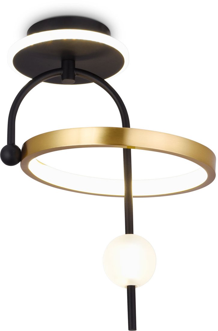 Люстра средней высоты Ambrella light Comfort FL66424 BK/GD (черный/золото)