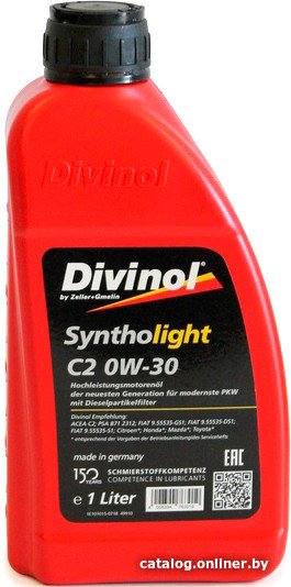 Моторное масло Divinol Syntholight C2 0W-30 1л