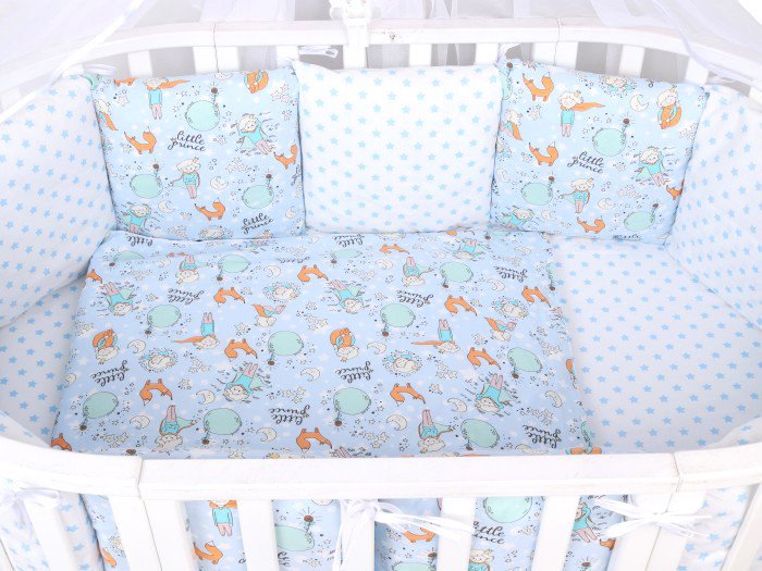 

Бампер Amarobaby Мечтатель AMARO-3112-MPr (12 подушек, голубой)