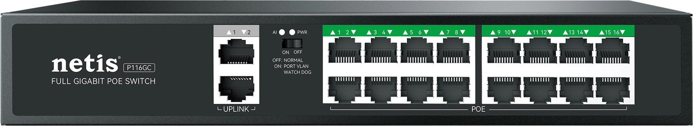 

Неуправляемый коммутатор Netis P116GC