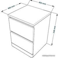 Тумба Mio Tesoro Варма 2 (шпон, черный)