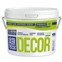 Краска Тайфун Мастер Decor 7.5 кг (снежно-белый)