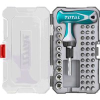 Набор отвертка с битами и головками Total TACSD30476 (47 предметов)
