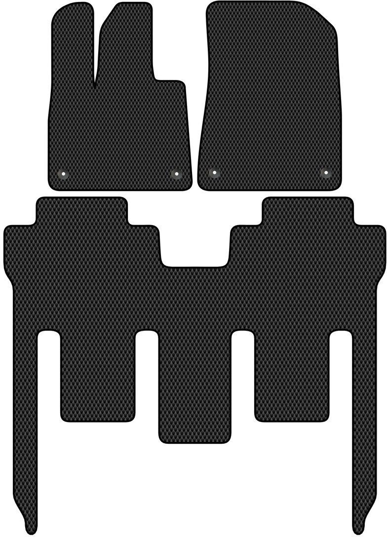 

Комплект ковриков для авто Alicosta Voyah Dreamer I (минивэн,гибрид / Собран в Китае для Китая) 2021 - Н.В. (черный, ромб)