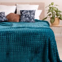 Плед Casa Conforte Aspen 150x200 6155356 (бирюзовый)