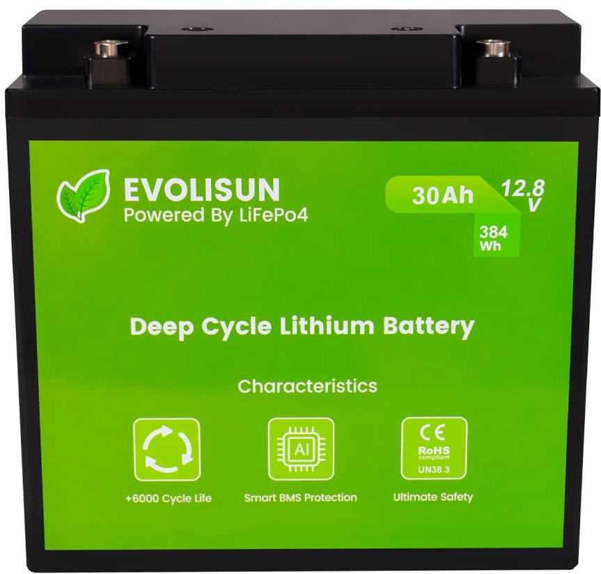 

Аккумулятор для ИБП Evolisun EVOLISUN30Q10-LFP (12.8В/30Ач)