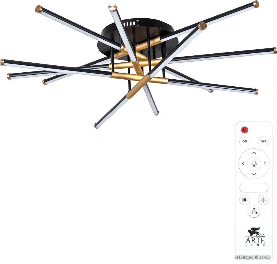 Люстра средней высоты Arte Lamp Fernando A2199PL-6BK