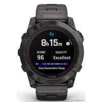 Умные часы Garmin Fenix 7X Pro Sapphire Solar (карбоново-серый титан/черный, с титановым и силиконовым ремешками)