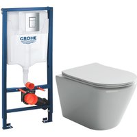 Унитаз подвесной Ceramica Nova Rimless CN1804 + 38772001