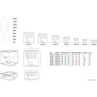 Кашпо Berkano Quarter 40 DB (графит)