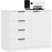 Тумба Crafto Вера 01 90x40x75 (белый/черный)