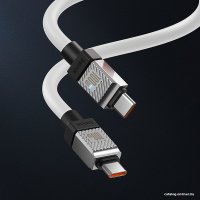 Кабель Baseus CoolPlay Series USB Type-C - USB Type-C (1 м, белый)