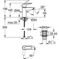 Смеситель Grohe Start S 235512432