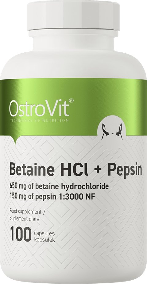 БАД OstroVit Betaine HCl + Pepsin (100 капсул)