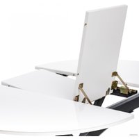 Кухонный стол Мебель Импэкс Leset Капри (черный/стекло белое)