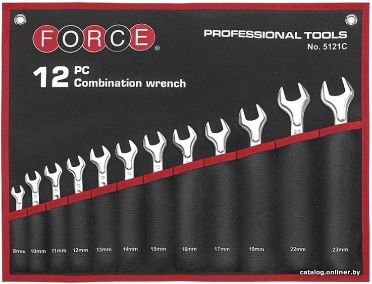 Набор ключей Force 5121SC (12 предметов)