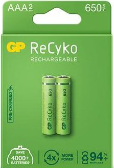 GP ReCyko AAA 650mAh 2шт