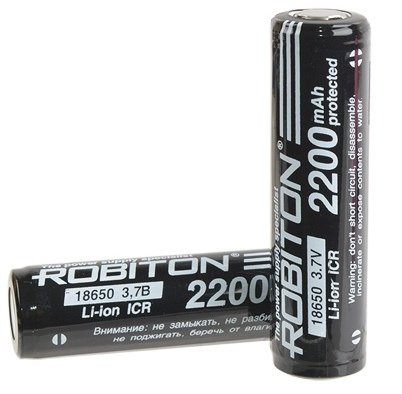 

Аккумулятор Robiton 18650 2200mAh с защитой [2.2/Li18650]