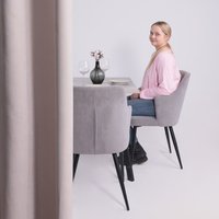 Кухонный стол ЭлиГард Solo 102x67 (бетон/черный)