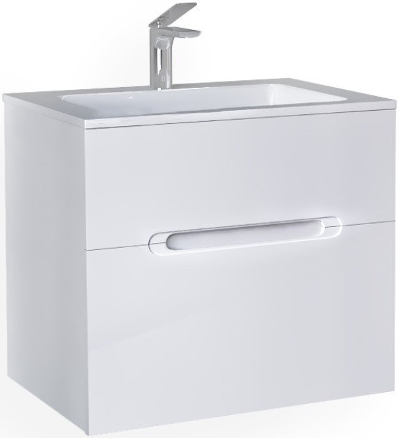 

Jorno Тумба с умывальником Modul 65 Mоl.01.62/P/W+Mol.08.65/W