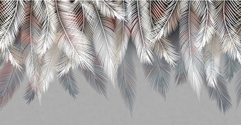 Citydecor Пальмовые листья с защитным покрытием 1 (пестрые) 500x260