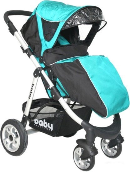 

Коляска прогулочная «книга» Baby Prestige Omega (бирюзовый)