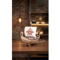 Сборная модель Eco-Wood-Art Корабль Драккар