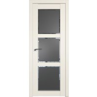 Межкомнатная дверь ProfilDoors 2.13U L 40x200 (магнолия сатинат, стекло square графит)