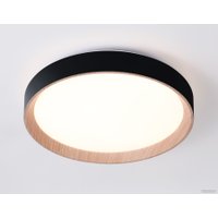 Светильник-тарелка Ambrella light FZ1324 (черный/светлое дерево)