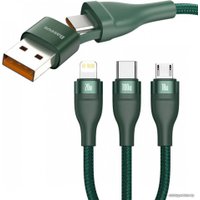 Кабель Baseus Flash Series Two-For-Three Data Cable USB-C/A - M+L+C CA2T3-06