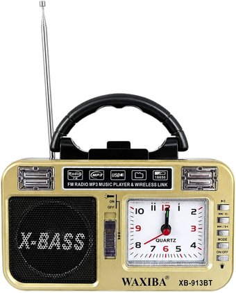 Радиоприемник Waxiba XB-913BT (золотистый)