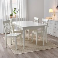 Ковер для жилой комнаты Ikea Старклинте 005.079.09 1.55x2.2 (натуральный/светло-зеленый)