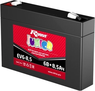 

Мотоциклетный аккумулятор RDrive Junior EV6-8.5 (8.5 А·ч)