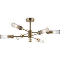 Припотолочная люстра Ambrella light LH55161/6 BS/CL (латунь/прозрачный)
