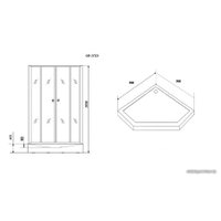 Душевая кабина Grossman GR271D 90x90 в Лиде