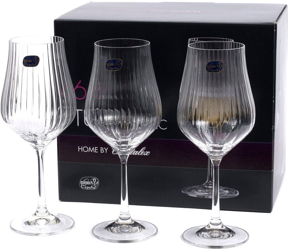 

Набор бокалов для вина Bohemia Crystal Tulipa Optic 40894/36/350