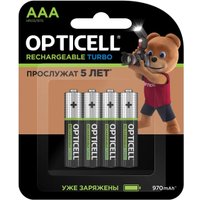 Аккумулятор Opticell Turbo Rechargeable AAA (4 шт)