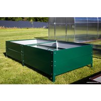 Грядка Завод теплиц Гарант Урожайная 9.9х0.65 м (полимерная, высота 40 см, зеленый)