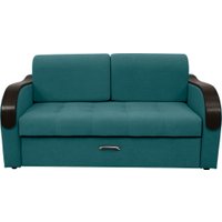 Диван Сириус Лидер-1 НПБ 185x110 (Eva 23 велюр зеленый)