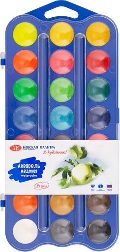 

Акварельные краски Невская палитра Я - Художник! 227421539 (24 цв, синий)