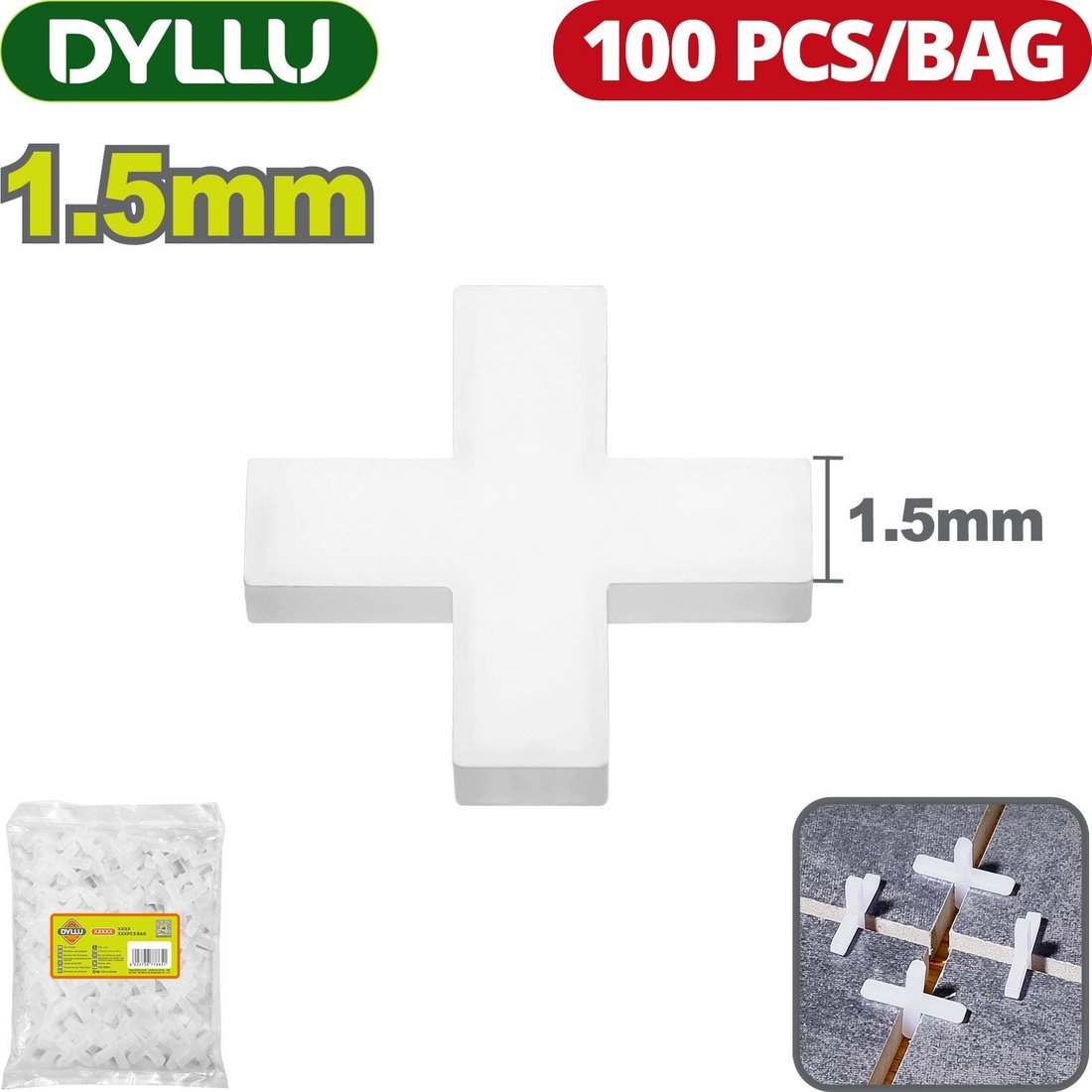 

Крестики для плитки Dyllu DTXZ1015