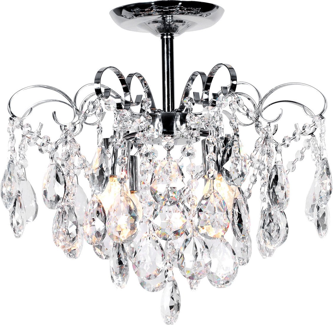 

Люстра средней высоты Escada Crown 1113/4PL E27*60W Chrome