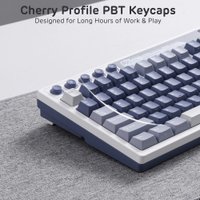 Клавиатура Royal Kludge M87 RGB Ocean Blue (RK Beige)