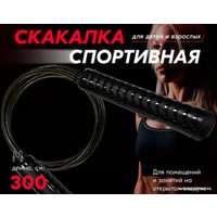 Скакалка Profitnesslab 13907 (3м, черный)